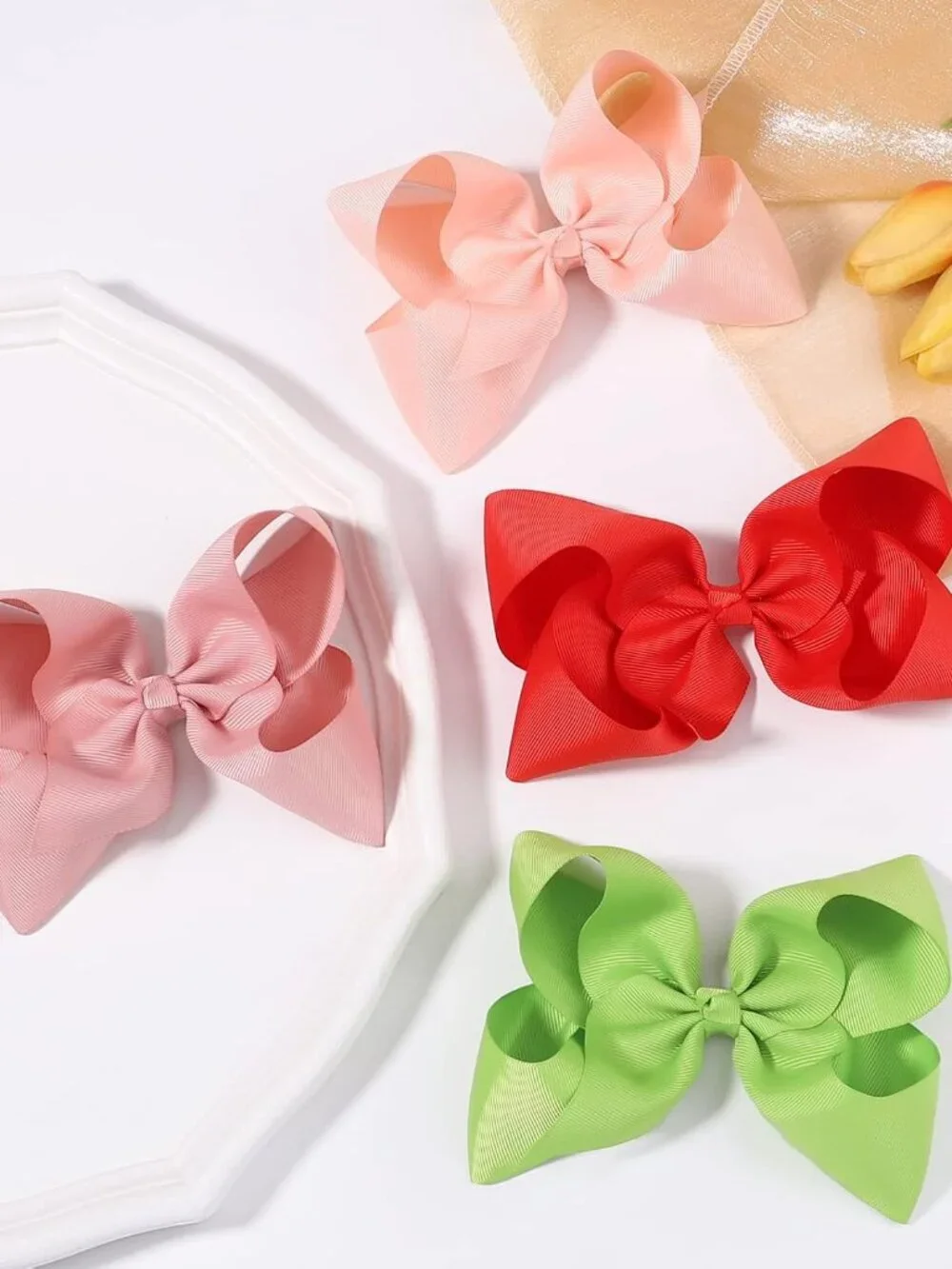28pcs 6 Inch Hair Bows for Girls Large Hair Bows with Alligator Clips Toddler Ha